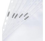 Pochette perforée avec rabat, A4, grainé