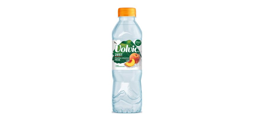 Eau Volvic Zest pêche 50 cl - 24 bouteilles