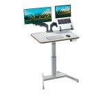 Scrivania compatta elettrica Leitz Sit-Stand colore bianco