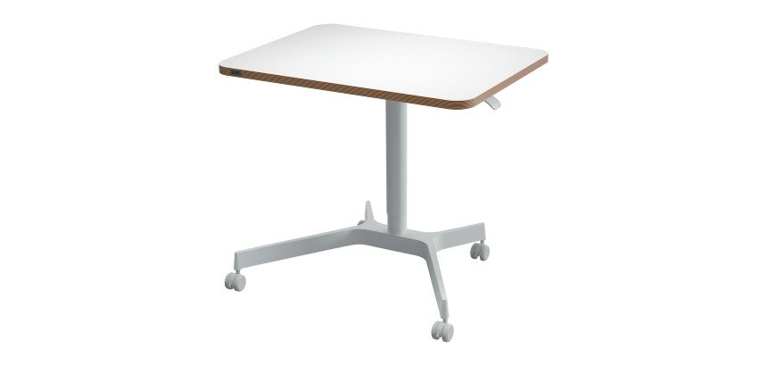 Scrivania compatta pneumatica Leitz Sit-Stand colore bianco