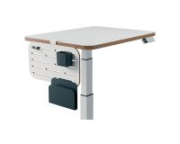 Pannello Forato bianco Leitz Ergo Piccolo 42 x 25 cm con Accessori - Portapenne, Gancio e Portariviste