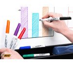 Marcatore per lavagne bianche BIC 1741 proiettile 1.5 mm assortiti 4 unità