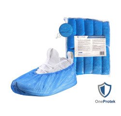 Overshoes in PE - blue - Pack of 100