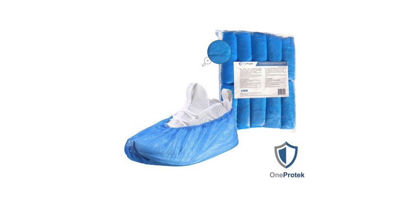 Surchaussures en PE - bleu- Sachet de 100