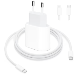 Pack Apple: fast charger + USB-C cable 2m - for iPhone 15 or newer