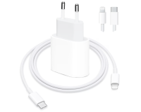 Pack Apple: Schnellladegerät + 2m Lightning-Kabel - für iPhone 14 oder älter