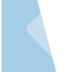 Dosier uñero Oxford Fard'Liss A4 PVC 20/100 azul translúcido - Paquete de 10 fundas