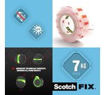Ruban adhésif de fixation Scotch-Fix™ 19 mm x 5 m,  transparent