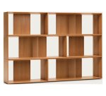 Lot de 6 étagères Litto modulables en placage de bois 168 x 114 cm