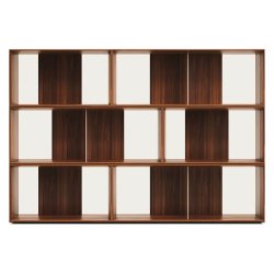 Lot de 6 étagères Litto modulables en placage de bois 168 x 114 cm