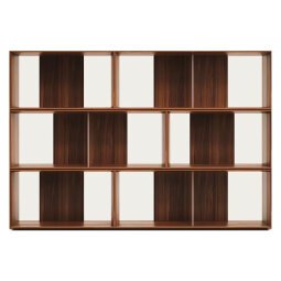 Lot de 6 étagères Litto modulables en placage de bois 168 x 114 cm