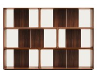 Lot of 6 Litto modular shelves in veneer 168 x 114 cm