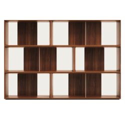 Lot of 6 Litto modular shelves in veneer 168 x 114 cm