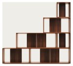 Lot de 6 étagères Litto modulables en placage de bois 101 x 152 cm