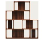 Lot de 6 étagères Litto modulables en placage de bois 101 x 152 cm