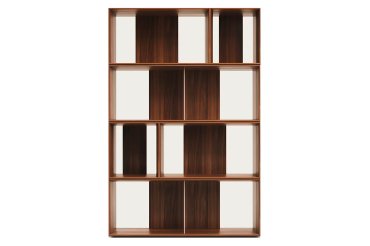 Lot de 6 étagères Litto modulables en placage de bois 101 x 152 cm