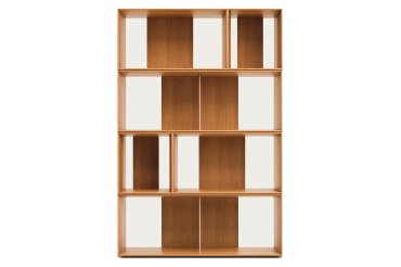 Lot de 6 étagères Litto modulables en placage de bois 101 x 152 cm