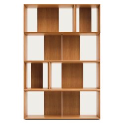 Lot de 6 étagères Litto modulables en placage de bois 101 x 152 cm