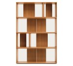 Lot de 6 étagères Litto modulables en placage de bois 101 x 152 cm