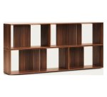 Lot de 4 étagères Litto modulables en placage de bois 168 x 76 cm
