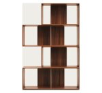 Lot de 4 étagères Litto modulables en placage de bois 168 x 76 cm