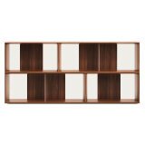 Lot de 4 étagères Litto modulables en placage de bois 168 x 76 cm