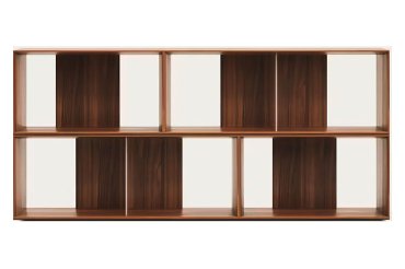 Lot de 4 étagères Litto modulables en placage de bois 168 x 76 cm