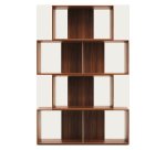 Lot de 4 étagères Litto modulables en placage de bois 168 x 76 cm