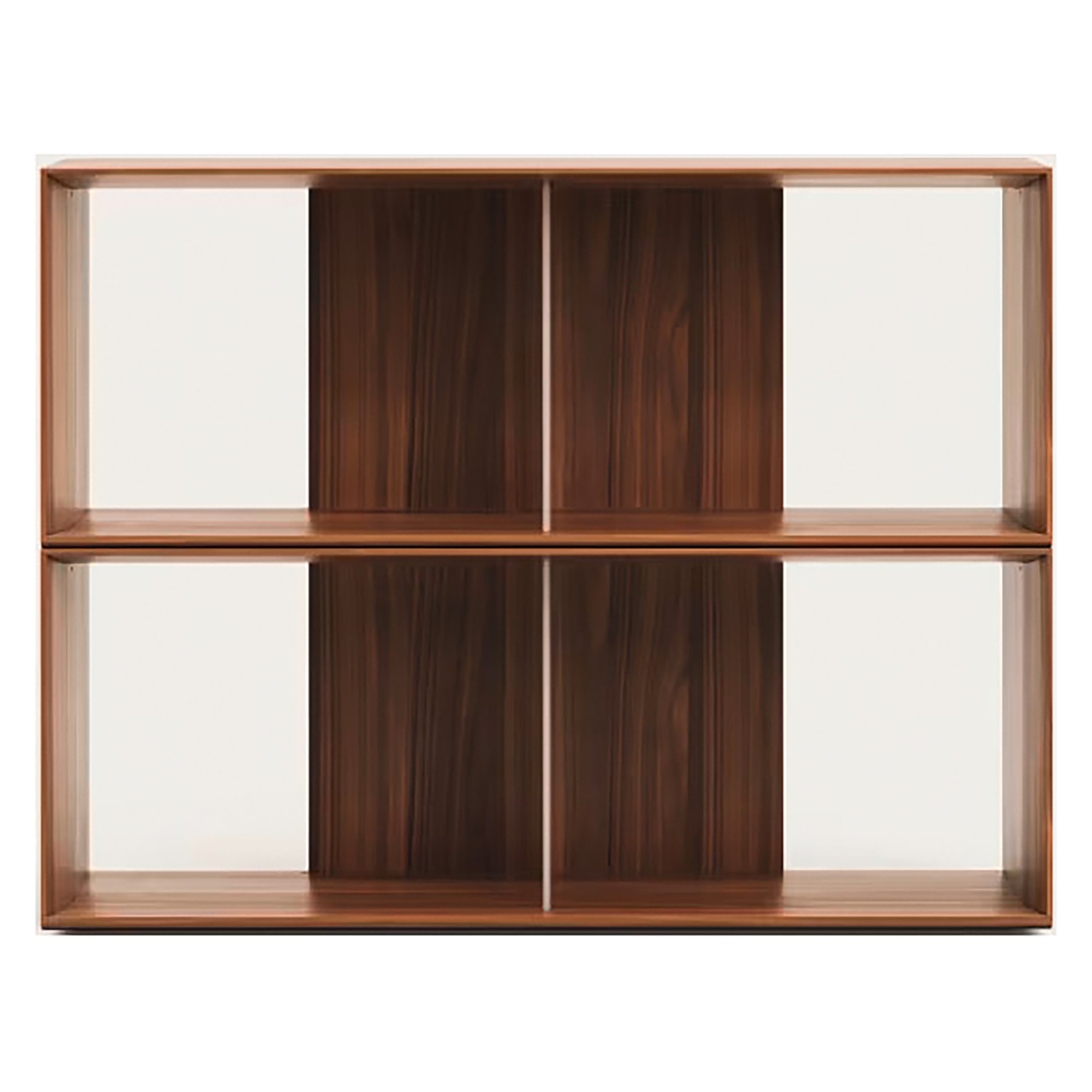 Lot de 2 étagères Litto modulables en placage de bois 101 x 76 cm