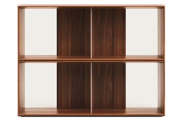 Lot de 2 étagères Litto modulables en placage de bois 101 x 76 cm