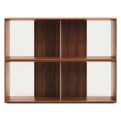 Lot de 2 étagères Litto modulables en placage de bois 101 x 76 cm