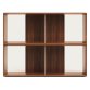 Lot de 2 étagères Litto modulables en placage de bois 101 x 76 cm