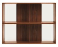Lot de 2 étagères Litto modulables en placage de bois 101 x 76 cm