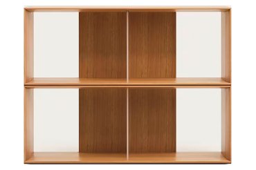 Lot de 2 étagères Litto modulables en placage de bois 101 x 76 cm