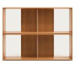 Lot de 2 étagères Litto modulables en placage de bois 101 x 76 cm