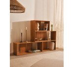 Lot de 4 étagères Litto modulables en placage de bois 168 x 76 cm