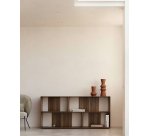 Lot de 4 étagères Litto modulables en placage de bois 168 x 76 cm