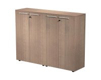 Mobili archivio con ante medio Florida e Florida 4 l 163 x p 43 x h 119,8 cm colore noce