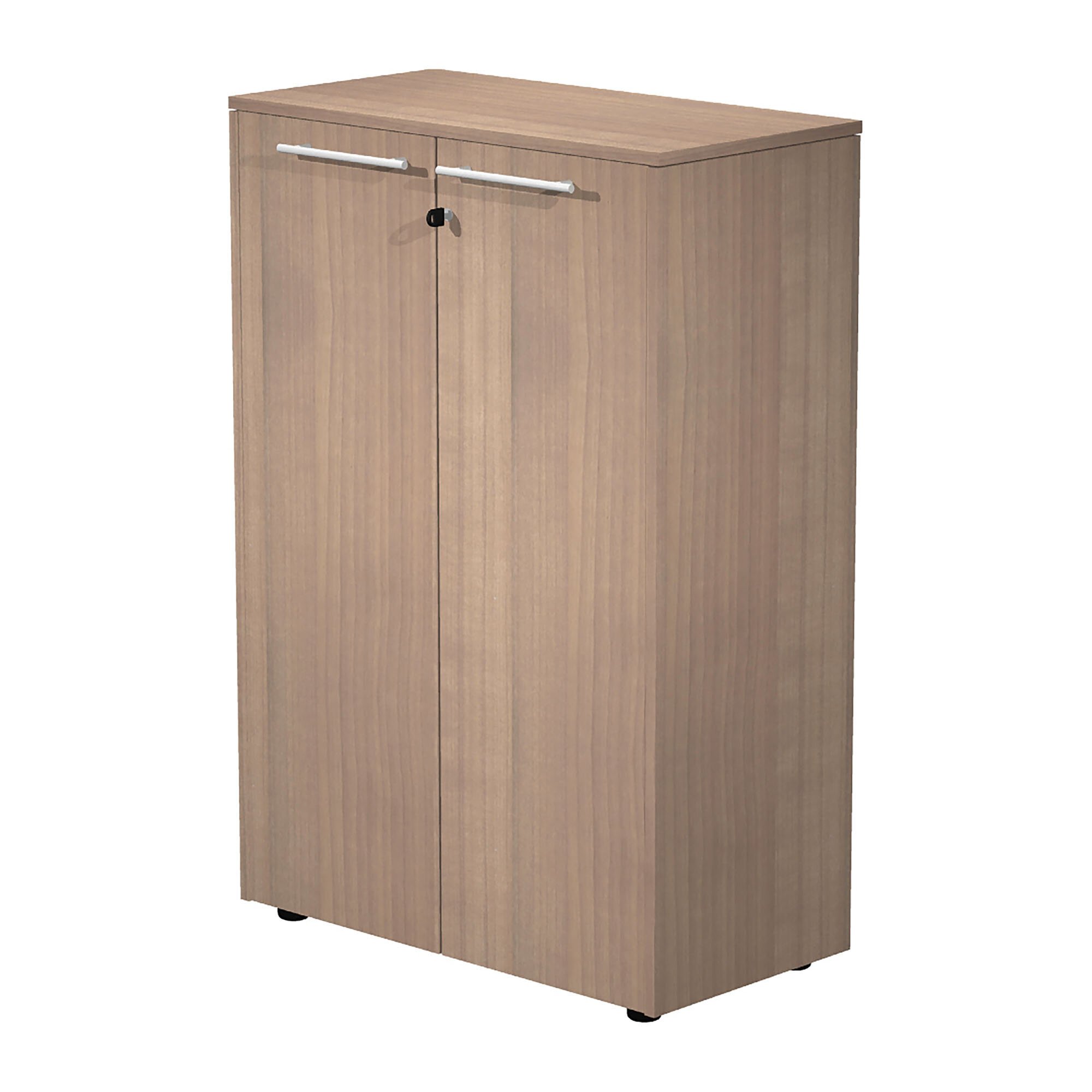 Mobile medio 2 ripiani con ante in legno Florida Noce Arabis 83 x 43 x 119,8 cm