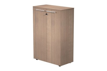 Mobile medio 2 ripiani con ante in legno Florida Noce Arabis 83 x 43 x 119,8 cm