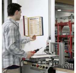 Clasificador de pared giratorio Vario Wall Durable 10 PVC A4, 10 compartimentos, 20 compartimentos, colores surtidos