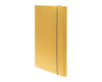 Cartellina 3 lembi con elastico Holos Leonardi PP giallo