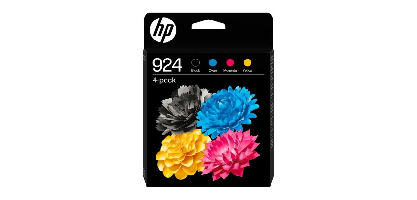 HP 924 (6C3Z1NE) Pack 4 cartuchos originales (1 negro + 3 colores) 500 + 400x3 páginas