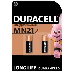 Duracell MN21 - Pack de 2 piles bâton Alcalines MN21 - 12