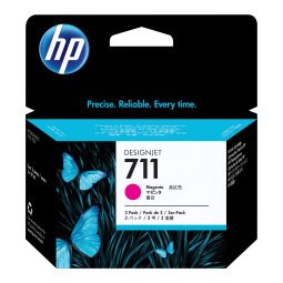 Cartridges HP 711 afzonderlijke kleuren - pack van 3 - voor inkjetprinter