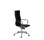 Sedia Direzionale STAR ITALIA Aurea Mood con schienale alto e struttura in acciaio cromato