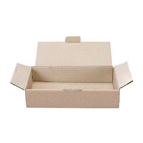 Brown single wall corrugated postal box H 5.4 x W 24 x D 18 cm