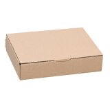 Boîte postale kraft brun simple cannelure H 5,4 x L 24 x P 18 cm