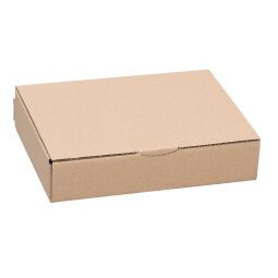 Boîte postale kraft brun simple cannelure H 5.4 x L 24 x P 18 cm