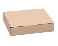 Boîte postale kraft brun simple cannelure H 5,4 x L 24 x P 18 cm